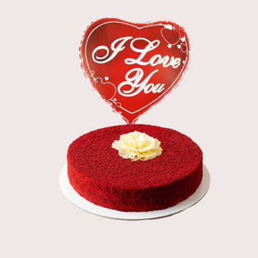 Red Velvet Cake & Balloon